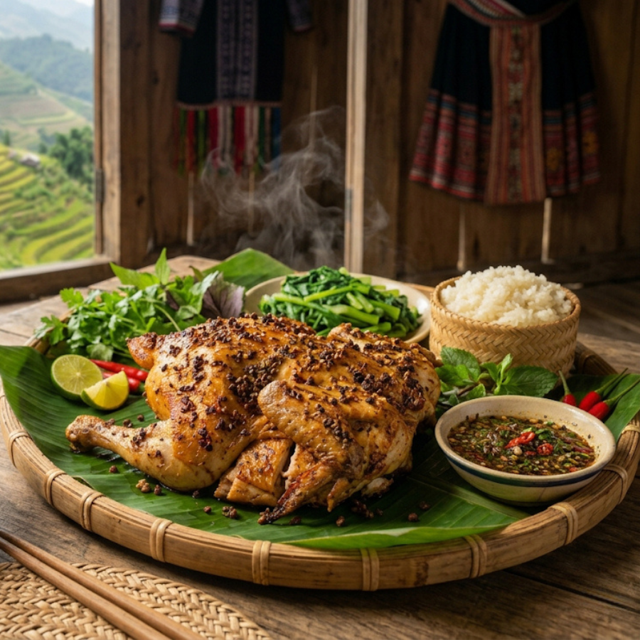 Gà bản nướng mắc khén đậm đà thơm ngon bổ dưỡng