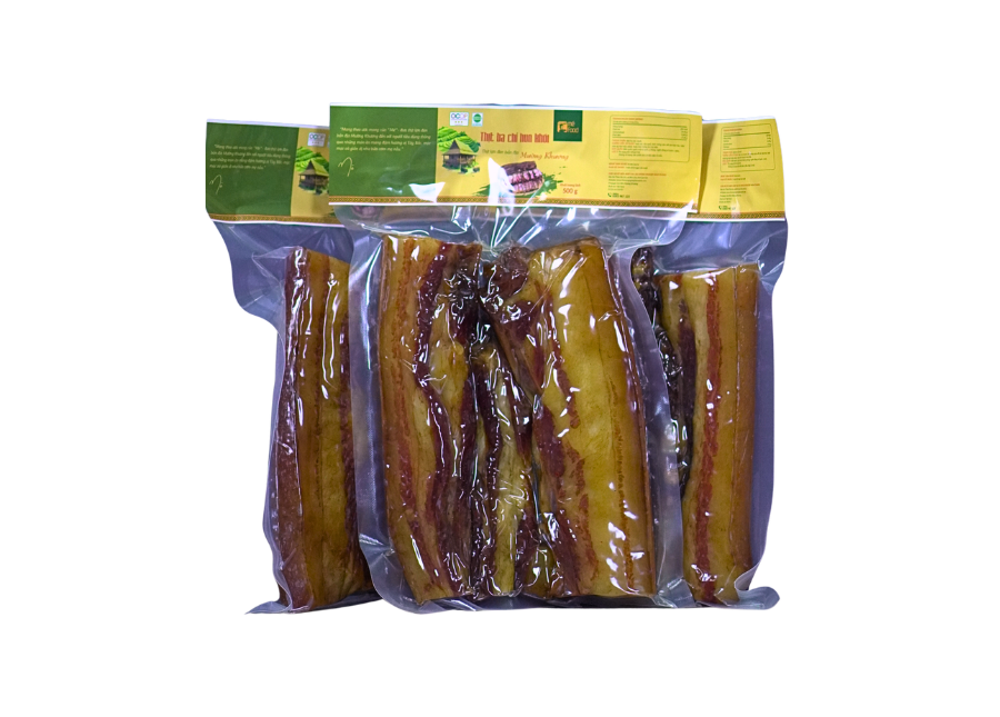 Ba chỉ Mường Khương thượng hạng muối ướp hun khói
