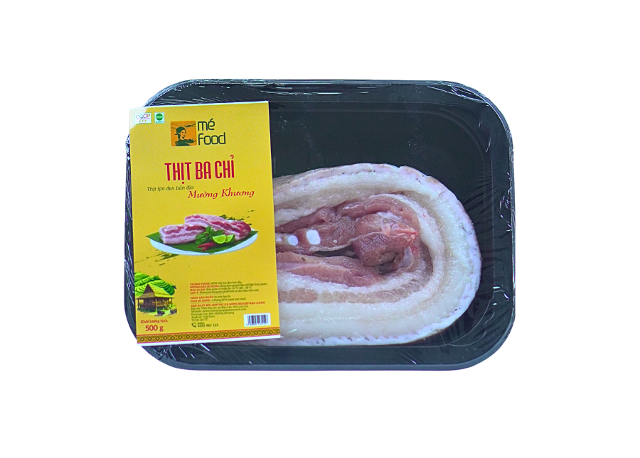 Combo 3 hộp thịt ba chỉ lợn đen Mường Khương thuần khiết tự nhiên