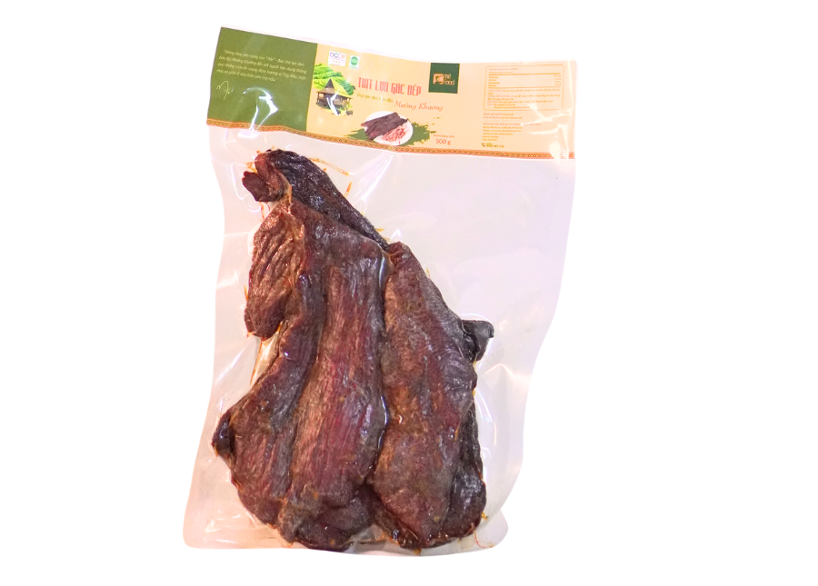 Combo 3 túi Thịt lợn gác bếp nguyên bản địa Mường Khương ngon đậm đà