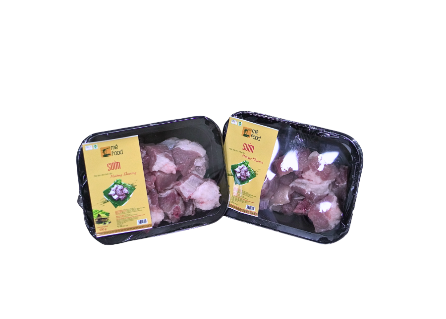 Thịt sườn lợn đen Mường Khương hảo hạng tự nhiên bản địa ngon ngọt nguyên bản