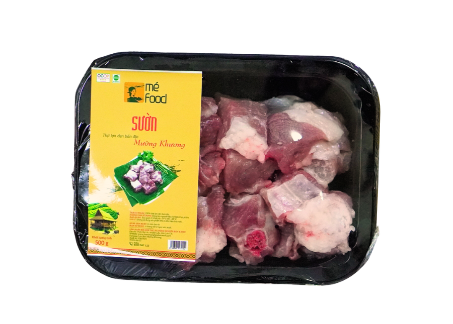 Thịt sườn lợn đen Mường Khương hảo hạng tự nhiên bản địa ngon ngọt nguyên bản